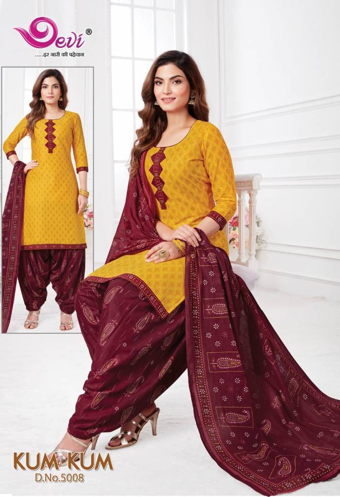 Devi Kum Kum Patiyala 5 Daily Wear Wholesale Ready Made Suit Collection Collection
